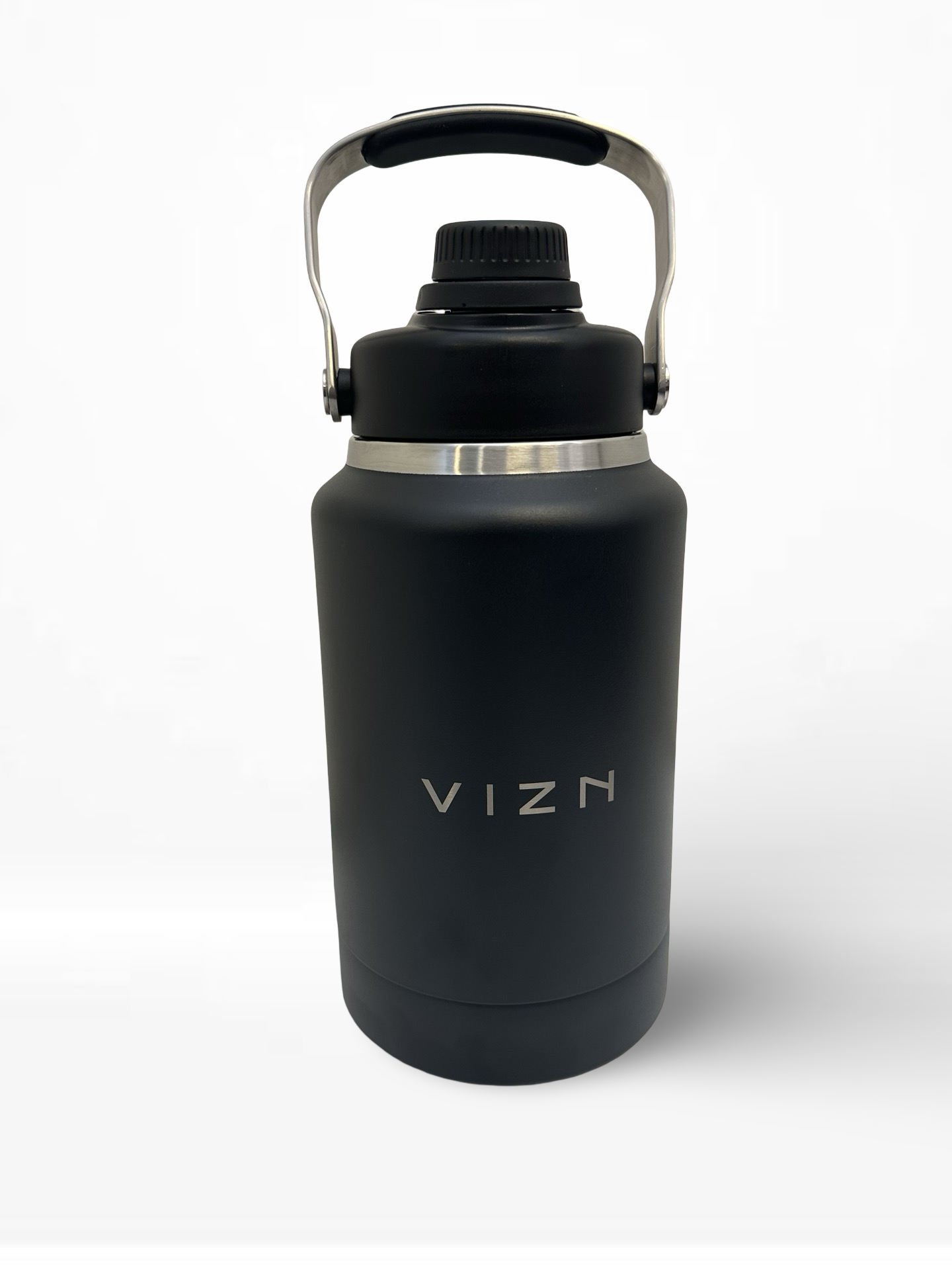 Close-up of double-walled vacuum insulated water bottle for dogs