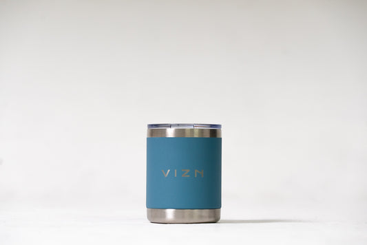 Deep Sea Blue OG Tumbler highlighting its sleek, thermal insulation features