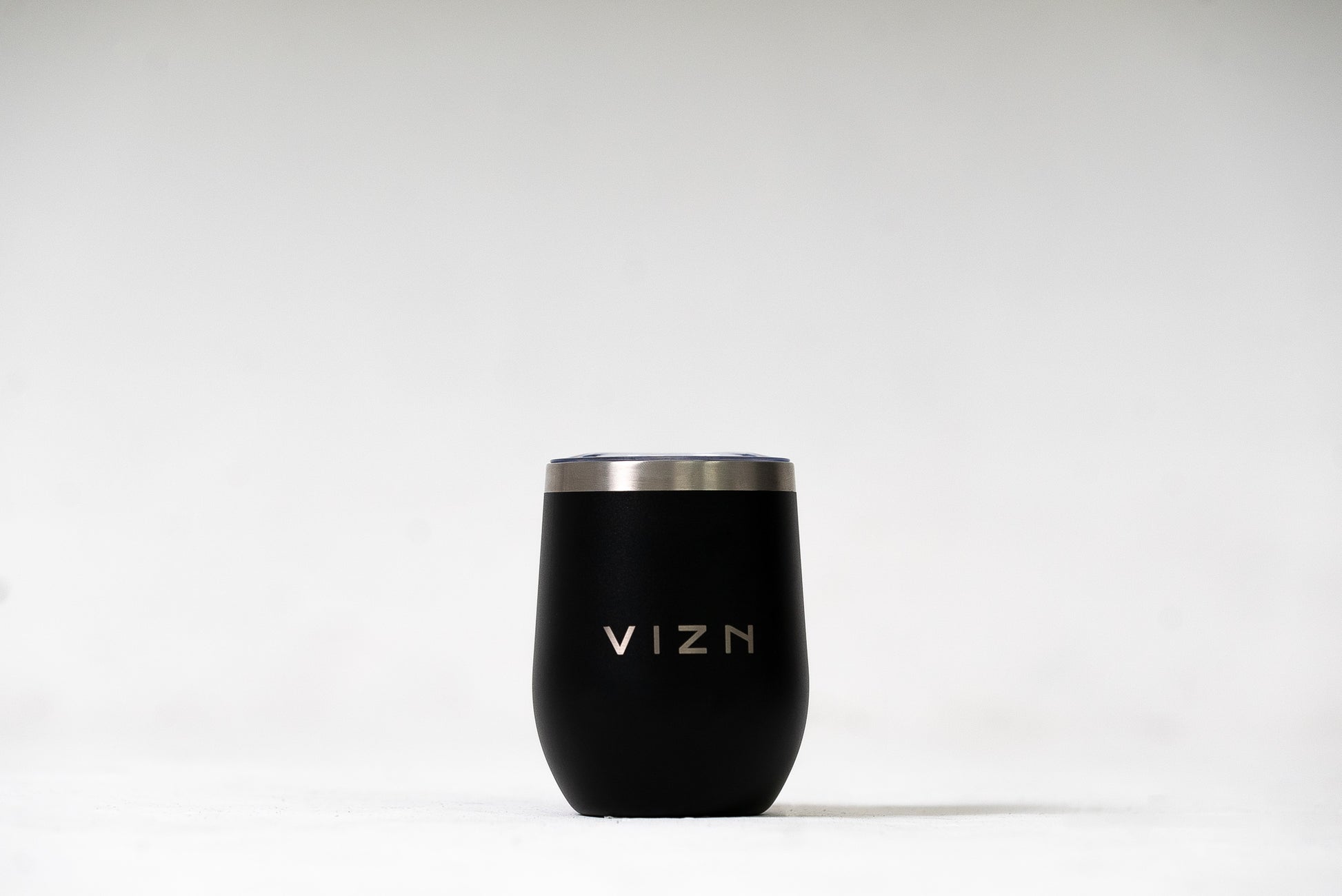 Sipper Tumbler with open spout lid and Midnight Black colorr, ideal for easy sipping.