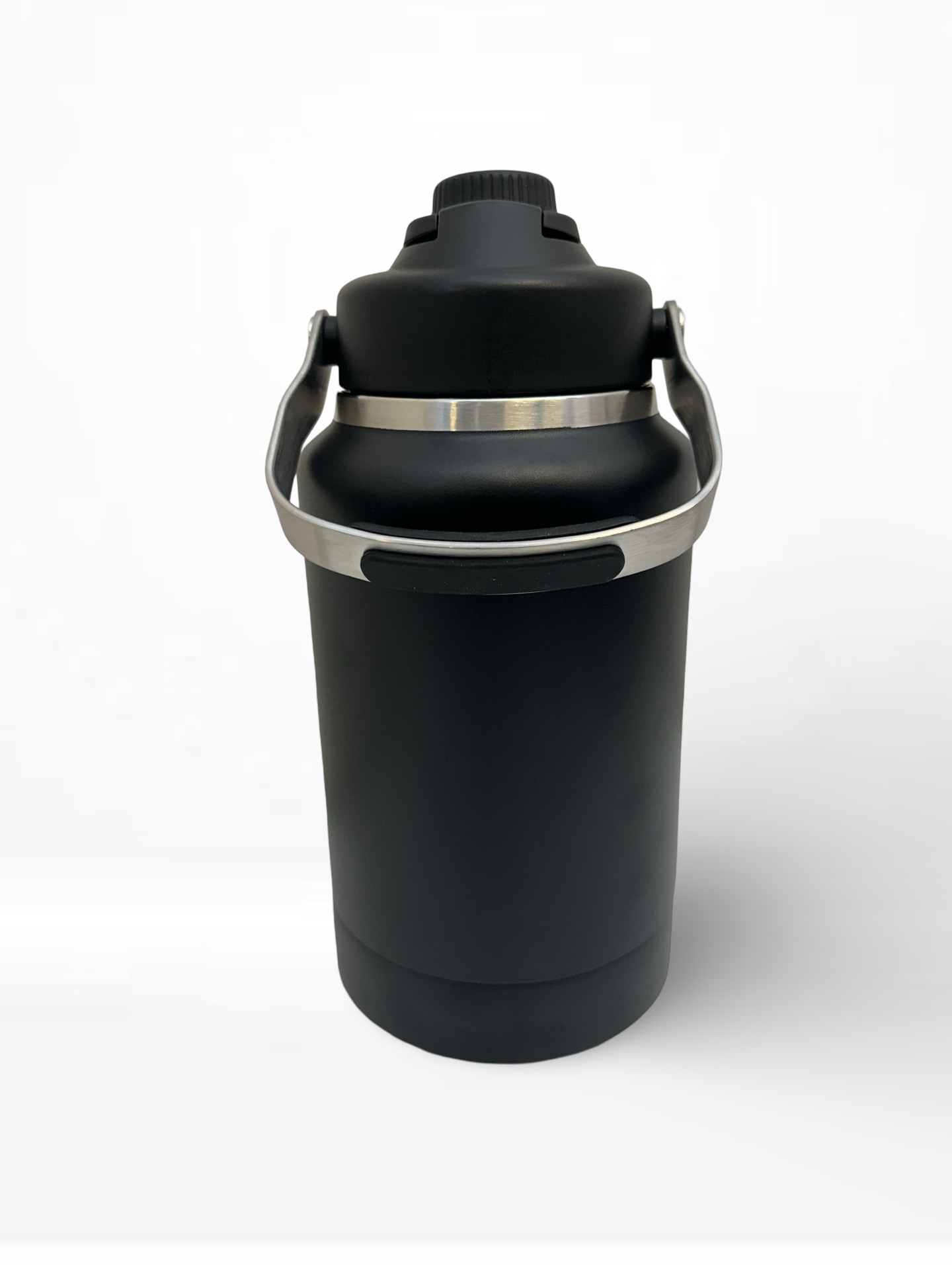 Dog water bottle with bowl attached, ideal for hiking and long days