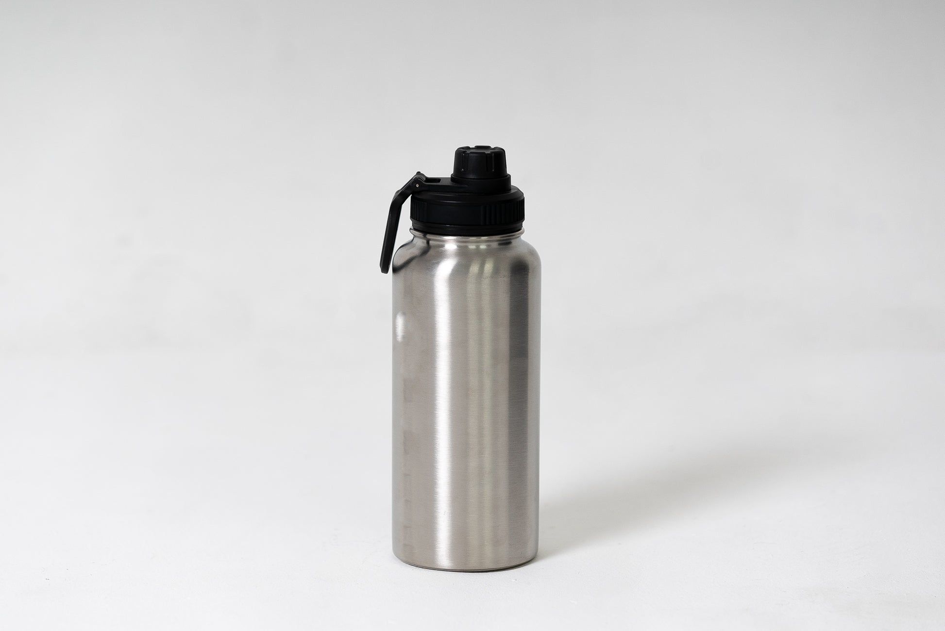 Close-up of Lightweight Canteen Water Bottle showing screw top lid and handle