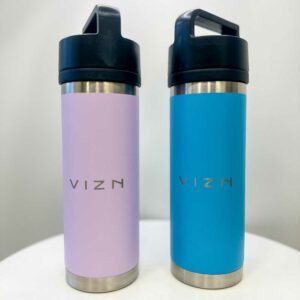 Kids' insulated stainless steel water bottles.